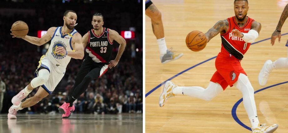 golden state warriors vs portland trail blazers match player stats