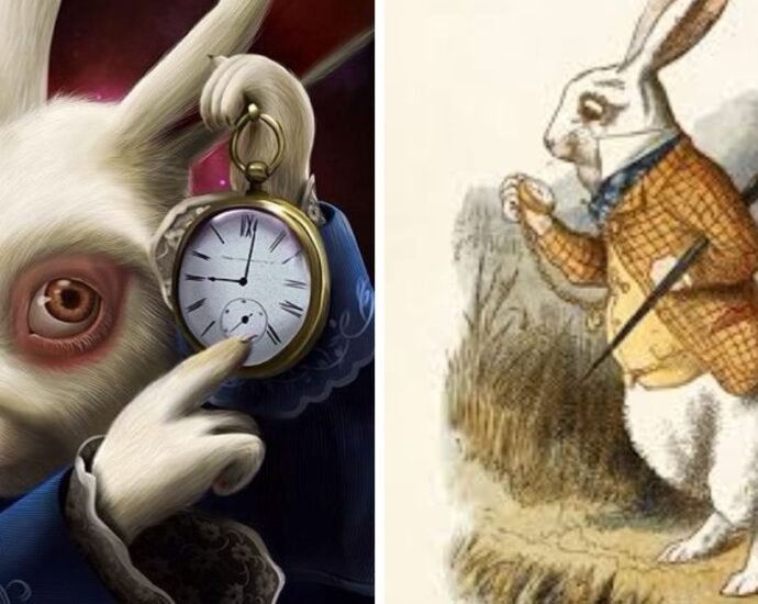 rabbit with clock
