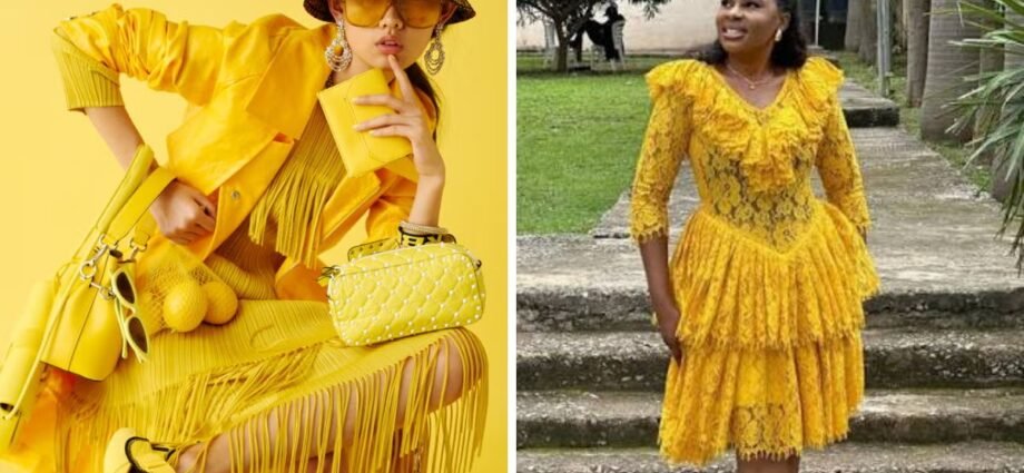 yellow dress