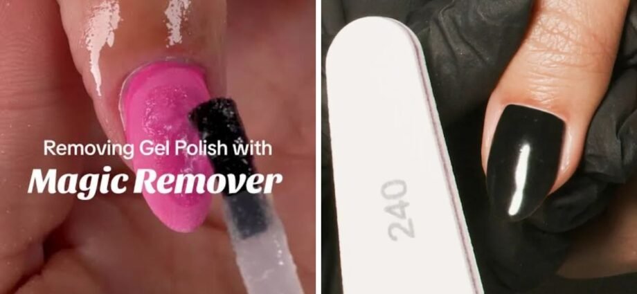 how to erase gel nail polish