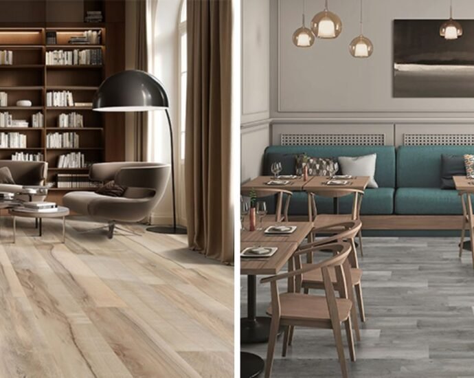 Luxury vinyl plank flooring