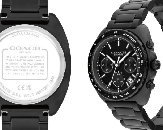 coach men's charter chronograph watch