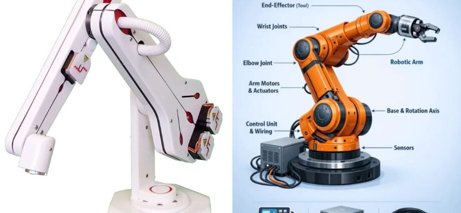 how do industrial robotic arms work